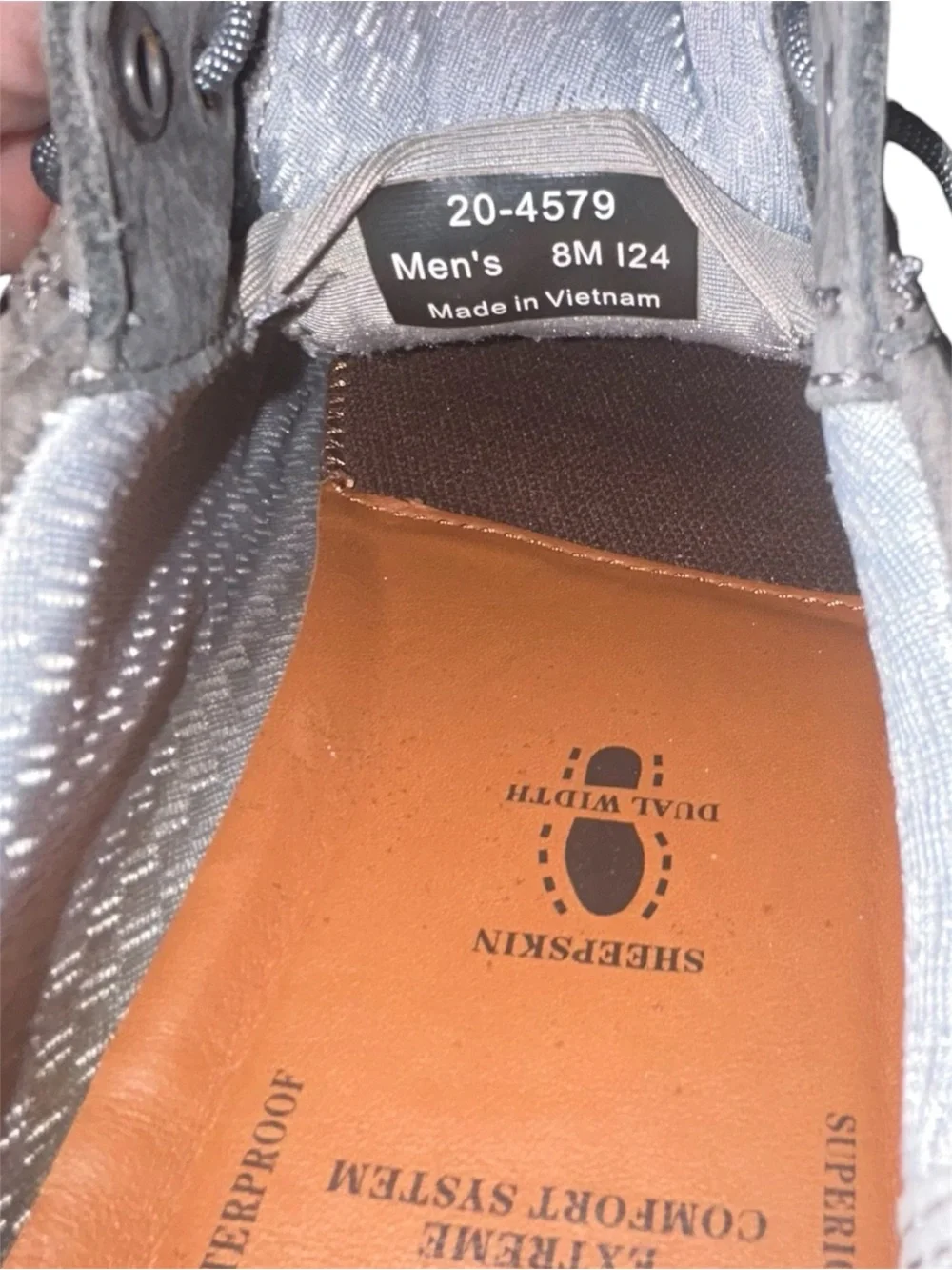 Johnston & Murphy XC4 Waterproof Nubuck Tanner Plain Toe Comfort Gray 8